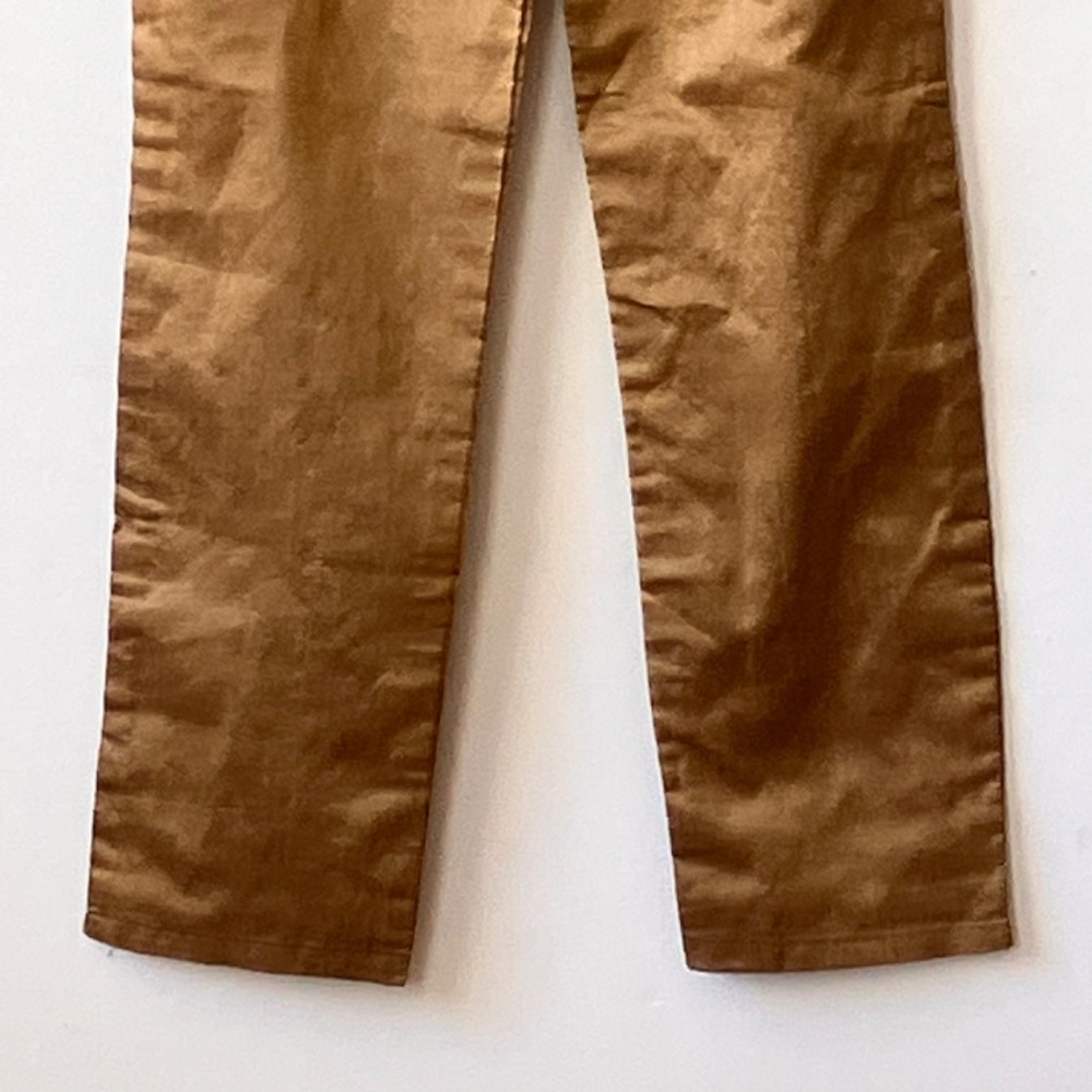 Gold, straight, leg pants - Picture 6 of 6